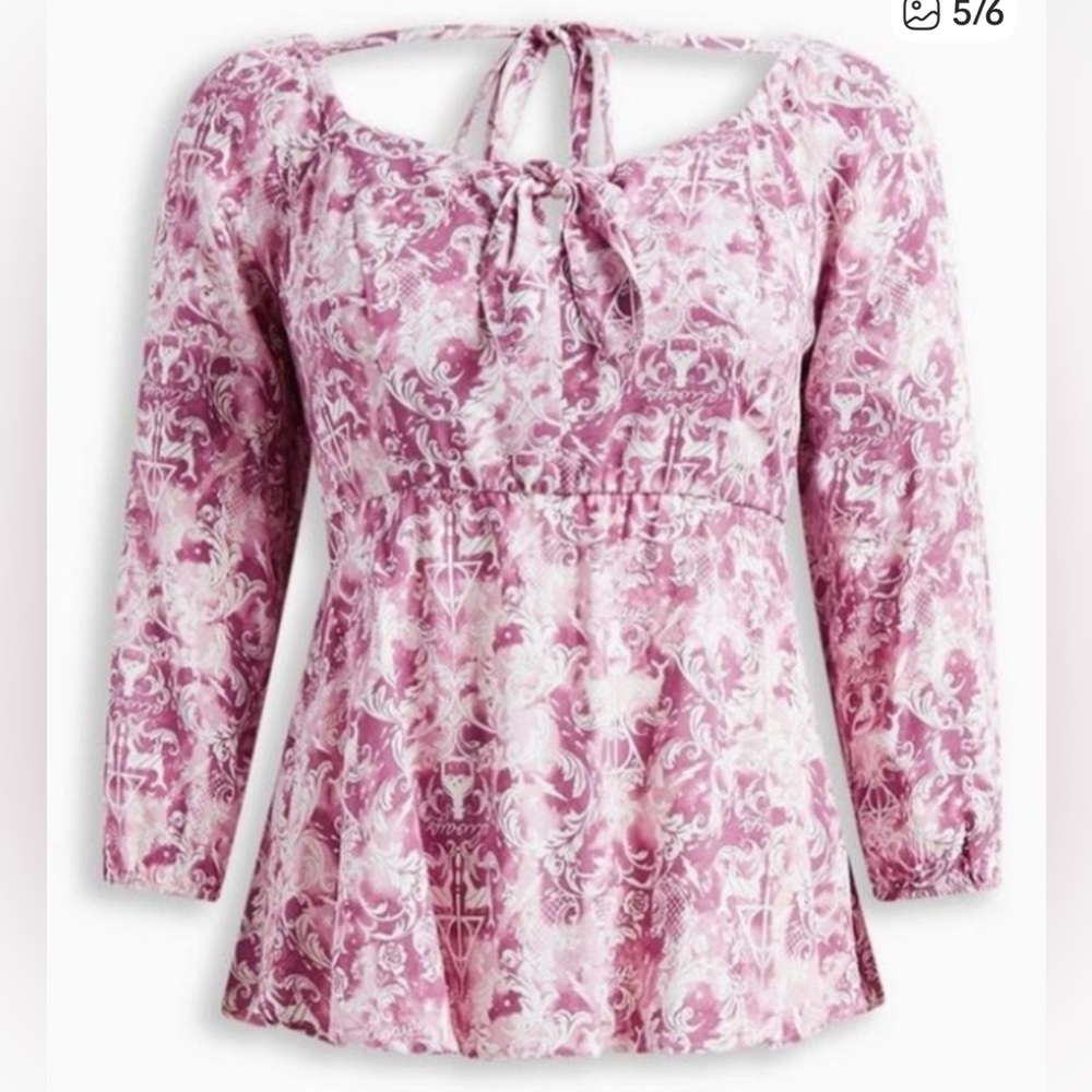 Harry Potter Peplum Blouse Size 1X or 18/20